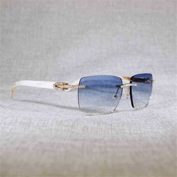 2023 designer glasses vintage strass zwart wit buffelhoorn randloze zonnebril mannen hout metalen frame shades voor zomer club eyewear uhu7, White;black
2023 designer glasses vintage strass zwart wit buffelhoorn randloze zonnebril mannen hout metalen frame shades voor zomer club eyewear uhu7, White;black