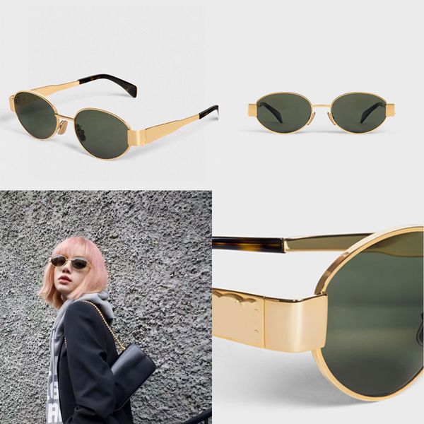 Triomphe Metal Sunglasses Women retro oval sunglasses Metal frame sunglasses classic logo Arc de Triomphe Sunglasses 40235
Triomphe Metal Sunglasses Women retro oval sunglasses Metal frame sunglasses classic logo Arc de Triomphe Sunglasses 40235