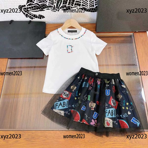 luxury girl sets baby dress summer size 90-150 cm 2pcs colorful diamond embellished t-shirt and black gauze short skirt new product, White
luxury girl sets baby dress summer size 90-150 cm 2pcs colorful diamond embellished t-shirt and black gauze short skirt new product, White