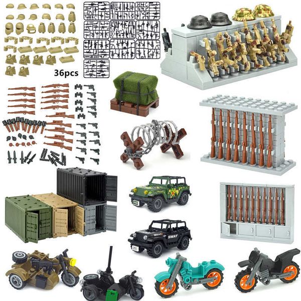 model kits moc military swat weapon ww2 gun sandbag cannon armory building blocks figures equipment bricks toys for children gifts p230407
model kits moc military swat weapon ww2 gun sandbag cannon armory building blocks figures equipment bricks toys for children gifts p230407