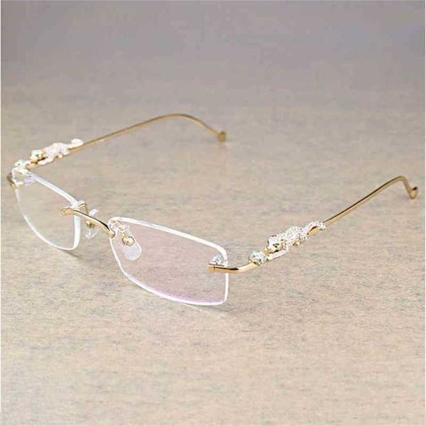 2023 designer glasses model vintage rimless clear stone transparent glasses frame eyewear men accessories oculos eyeglasses 6384 bycv sungla, White;black
2023 designer glasses model vintage rimless clear stone transparent glasses frame eyewear men accessories oculos eyeglasses 6384 bycv sungla, White;black