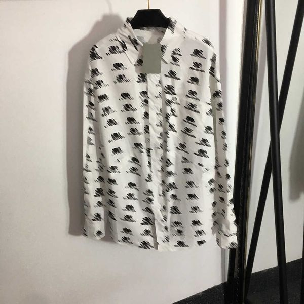 23ss shirt high neck blouse blouses designer women long sleeved shirt full alphabet print lapel shirts women clothes, White
23ss shirt high neck blouse blouses designer women long sleeved shirt full alphabet print lapel shirts women clothes, White