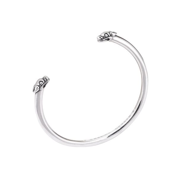 d10 s925 sterling silver bangle bracelet hip hop street fashion couple jewelry personalized punk style retro simple double head cross flower, Black
d10 s925 sterling silver bangle bracelet hip hop street fashion couple jewelry personalized punk style retro simple double head cross flower, Black