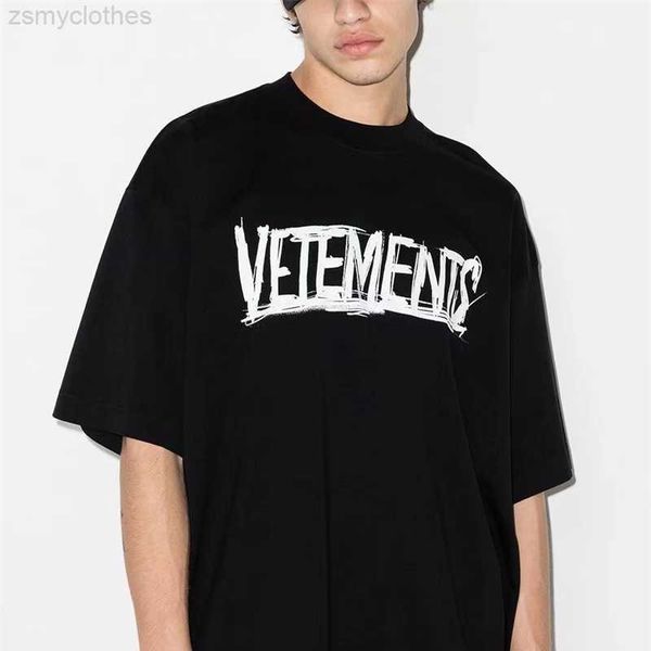men's t-shirts vetements new spring and summer graffiti print cotton round neck loose men's and women's t-shirts, White;black
men's t-shirts vetements new spring and summer graffiti print cotton round neck loose men's and women's t-shirts, White;black
