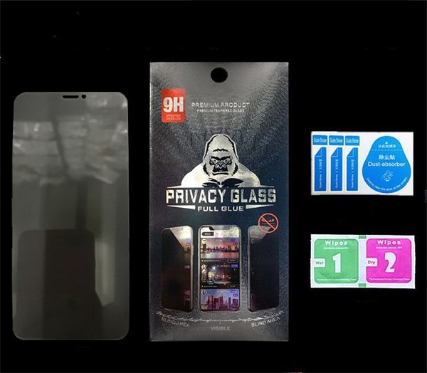 Image of Anti-Spy Screen Protector For iPhone 14 13 12 11 Pro Max Tempered Glass For iPhone XS MAX XR 7 8 15 PLUS 13mini Privacy