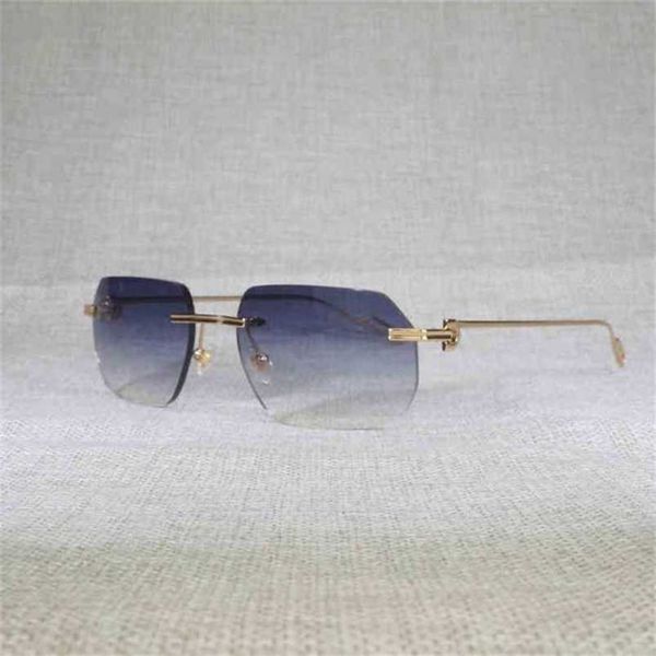 2023 designer glasses vintage new lens shape rimless sunglasses men women outdoor gafas clear glasses meal frame for reading culos shades, White;black
2023 designer glasses vintage new lens shape rimless sunglasses men women outdoor gafas clear glasses meal frame for reading culos shades, White;black