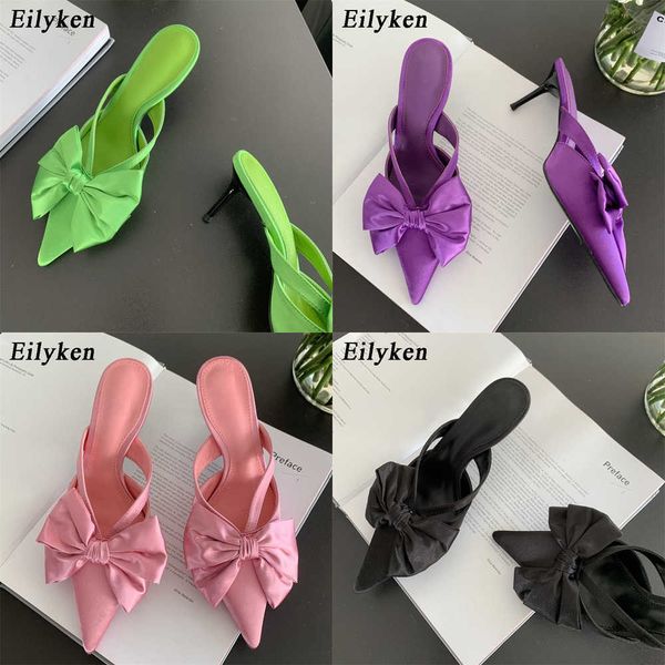 sandals new bow-knot women slipper fashion pointes toe slip on ladies mules shoes elegant thin high heel sandal 230316, Black
sandals new bow-knot women slipper fashion pointes toe slip on ladies mules shoes elegant thin high heel sandal 230316, Black