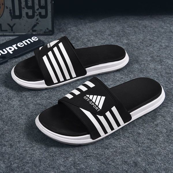 slippers coslony for men three stripes shoes thick sole non slip luxury brand sandals summer slides mens beach shoes man slipper 230407, Black
slippers coslony for men three stripes shoes thick sole non slip luxury brand sandals summer slides mens beach shoes man slipper 230407, Black