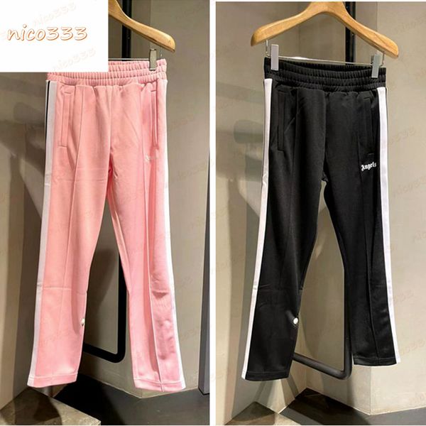 23ss new pants side stripes splicing collision color loose leg zipper hundred casual pants for men and women, Black
23ss new pants side stripes splicing collision color loose leg zipper hundred casual pants for men and women, Black