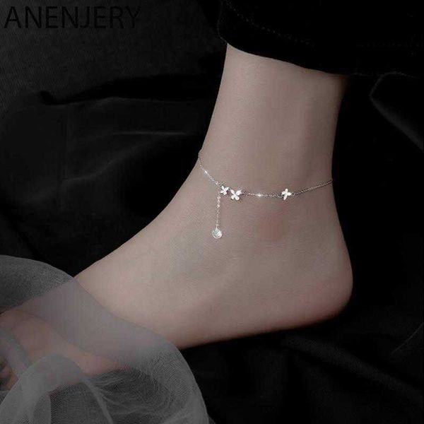 anklets anenjery silver color butterfly anklet for women delicate zircon tassel anklet bracelet summer jewelry 2022 new aa230406, Red;blue
anklets anenjery silver color butterfly anklet for women delicate zircon tassel anklet bracelet summer jewelry 2022 new aa230406, Red;blue