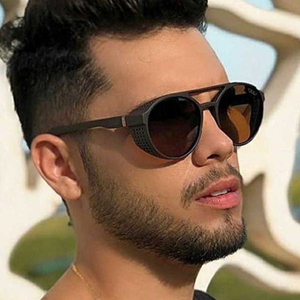 sunglasses retro round steampunk sunglasses man side shield goggles plastic frame gothic mirror lens sun glasses male w0407, White;black
sunglasses retro round steampunk sunglasses man side shield goggles plastic frame gothic mirror lens sun glasses male w0407, White;black