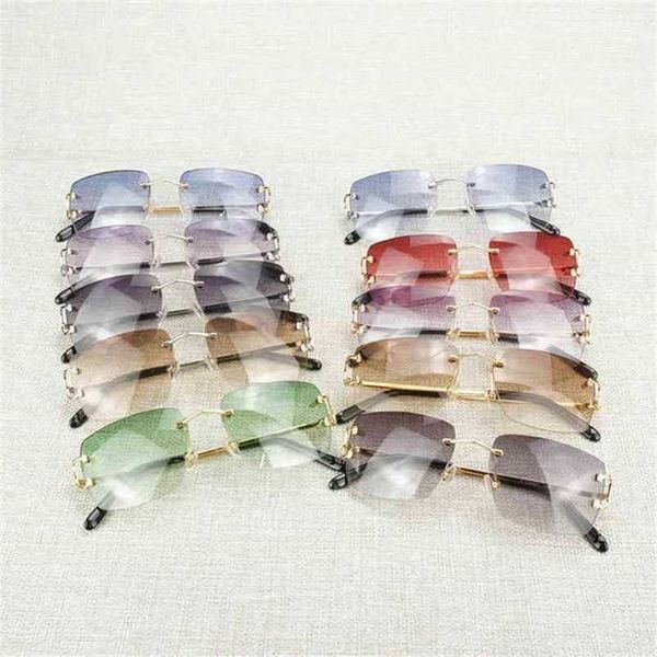 2023 designer glasses model vintage men women metal frame rimless eyeglasses accessories oculos shade for outdoor gafas beaching eyewear sun, White;black
2023 designer glasses model vintage men women metal frame rimless eyeglasses accessories oculos shade for outdoor gafas beaching eyewear sun, White;black