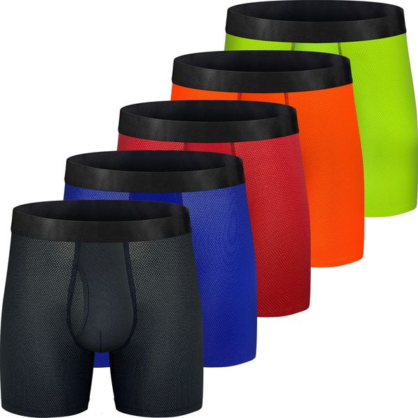 underpants 5 pack men's boxing underwear mesh knitted quick dried sports polyester boxing underwear strapless 6-inch underwear 230407, Black;white
underpants 5 pack men's boxing underwear mesh knitted quick dried sports polyester boxing underwear strapless 6-inch underwear 230407, Black;white