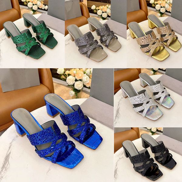 2023 designer luxury rhinestone high heels slippers fashion women 100% leather pure handmade outdoor rhinestones strip sandals lady hollowed, Black
2023 designer luxury rhinestone high heels slippers fashion women 100% leather pure handmade outdoor rhinestones strip sandals lady hollowed, Black