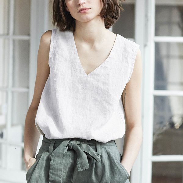 camisoles tanks 100% linen summer women's tank v-neck sleeveless korean fashion clothing 230407, Black;white
camisoles tanks 100% linen summer women's tank v-neck sleeveless korean fashion clothing 230407, Black;white
