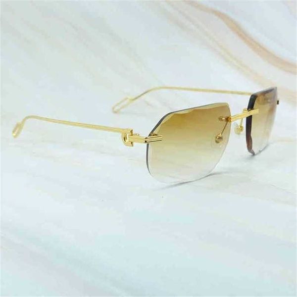 2023 designer glasses new fashion wrinkle shades rimless men sunglasses retro classic holiday eyewear gafas de sol, White;black
2023 designer glasses new fashion wrinkle shades rimless men sunglasses retro classic holiday eyewear gafas de sol, White;black