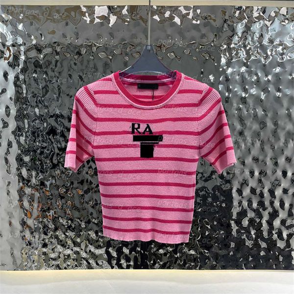 prad striped women t shirts short sleeve knit jumper fashion summber round neck, Black
prad striped women t shirts short sleeve knit jumper fashion summber round neck, Black