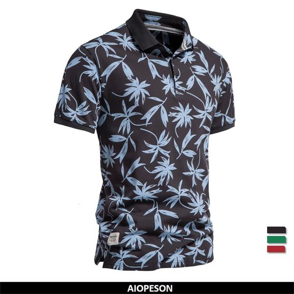 men s t shirts aiopeson hawaii style polo cotton leaf printing short sleeved for design brand quality s man 230407, White;black
men s t shirts aiopeson hawaii style polo cotton leaf printing short sleeved for design brand quality s man 230407, White;black