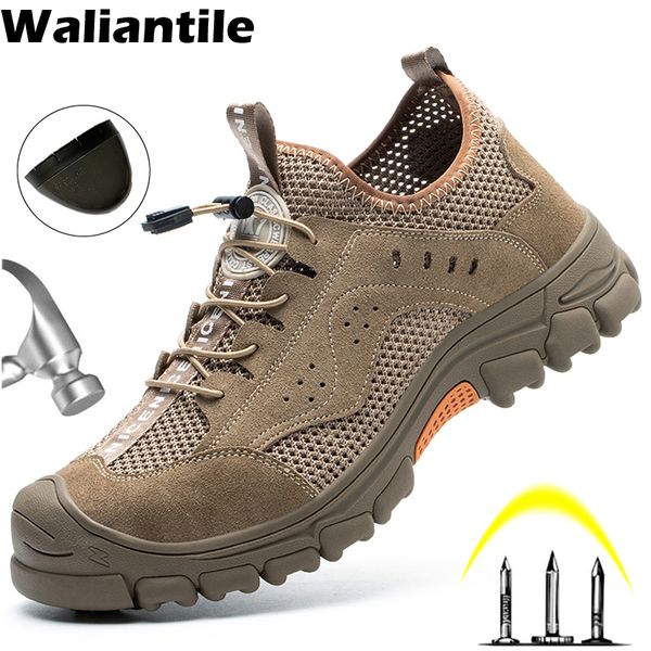 dress shoes waliantile summer hollow safety for men male slipresistant industry work boots antismashing steel toe footwear man 230407, Black
dress shoes waliantile summer hollow safety for men male slipresistant industry work boots antismashing steel toe footwear man 230407, Black