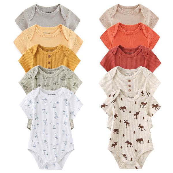 rompers born men's 5-piece baby girls' clothing solid cotton baby boys' clothing set cartoon print summer baby 230406, Blue
rompers born men's 5-piece baby girls' clothing solid cotton baby boys' clothing set cartoon print summer baby 230406, Blue