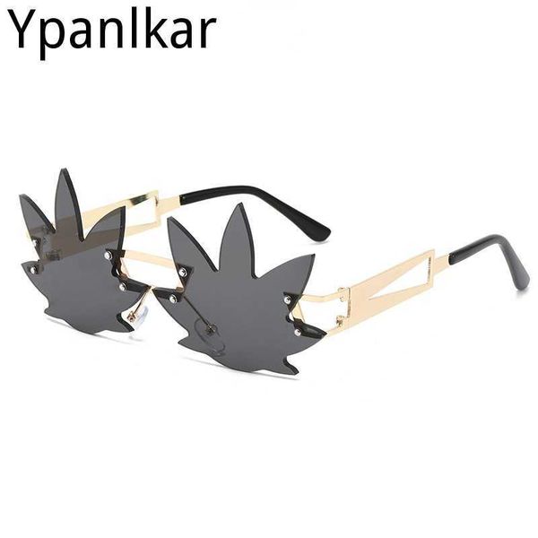 sunglasses new rimless maple leaf sunglasses women's luxury metal frame eye wear beach party sun glasses shades for women uv400 p230406, White;black
sunglasses new rimless maple leaf sunglasses women's luxury metal frame eye wear beach party sun glasses shades for women uv400 p230406, White;black