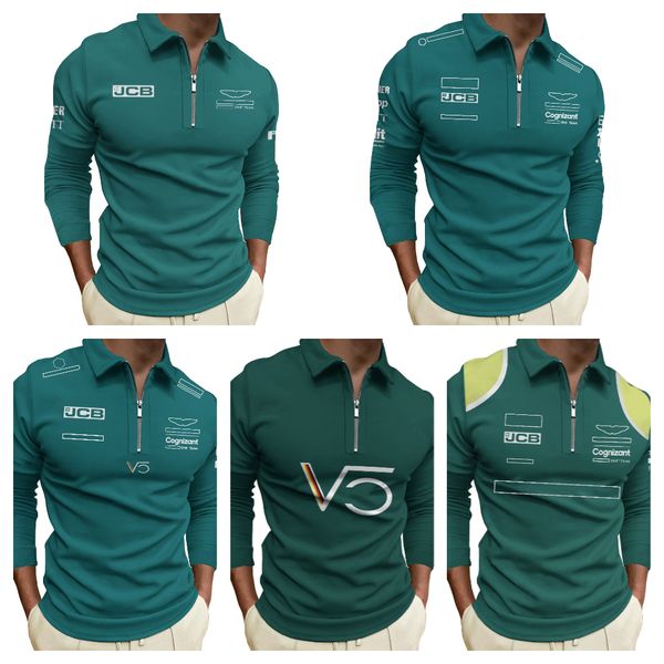 new f1 long-sleeved t-shirt formula one team zipper polo shirt outdoor leisure quick-drying racing suit customized for men and women.
new f1 long-sleeved t-shirt formula one team zipper polo shirt outdoor leisure quick-drying racing suit customized for men and women.