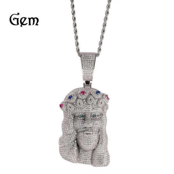 fashion hip-hop with diamonds portrait pendant necklace male europe and the united states personalized sweater chain nightclub men's je, Silver
fashion hip-hop with diamonds portrait pendant necklace male europe and the united states personalized sweater chain nightclub men's je, Silver