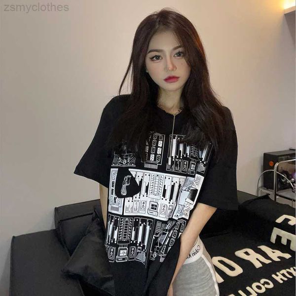 men's t-shirts new steam wind circuit board pattern cotton men and women short sleeves, White;black
men's t-shirts new steam wind circuit board pattern cotton men and women short sleeves, White;black