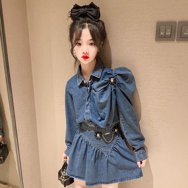 clothing sets girls set 2023 spring clothes the trend of children s western style fashionable baby s jeans skirt 2 pieces 230406, White
clothing sets girls set 2023 spring clothes the trend of children s western style fashionable baby s jeans skirt 2 pieces 230406, White
