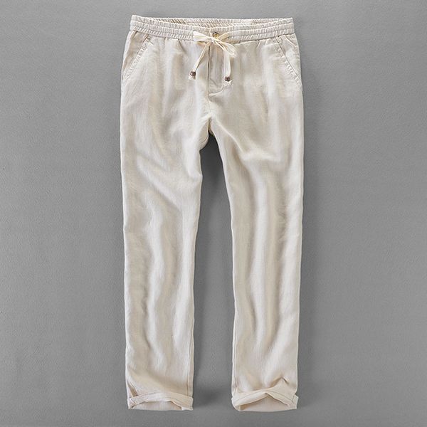 men's pants italy 100% linen men's loose elastic waist tight pants men's brand casual pants men's tight pants 230407, Black
men's pants italy 100% linen men's loose elastic waist tight pants men's brand casual pants men's tight pants 230407, Black
