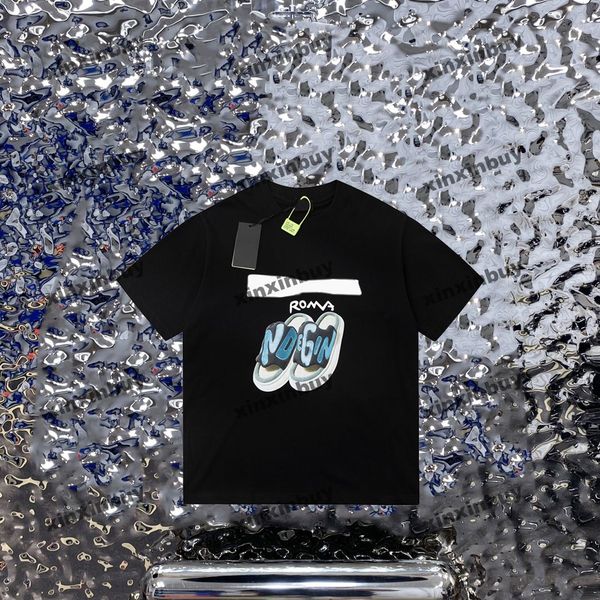 xinxinbuy men designer tee t shirt 23ss paris slipper print short sleeve cotton women black white blue gray xs-l, Black;brown
xinxinbuy men designer tee t shirt 23ss paris slipper print short sleeve cotton women black white blue gray xs-l, Black;brown