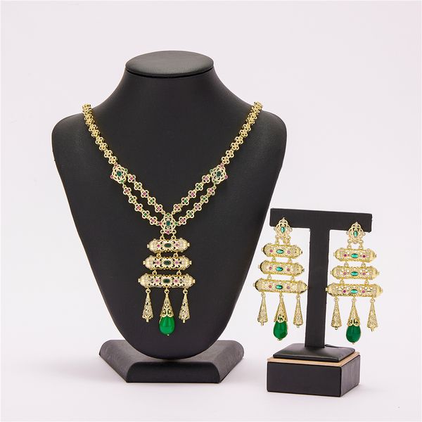 other jewelry sets luizada sep selling accessory wedding jewelry set for women green decorative stone hollow round necklace bracelet 230407, Silver
other jewelry sets luizada sep selling accessory wedding jewelry set for women green decorative stone hollow round necklace bracelet 230407, Silver