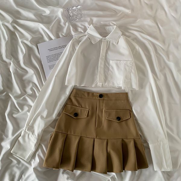 skirts autumn irregular short long sleeve shirt women all match high waist thin pleated a line skirt korean fashion clothing 230407, Black
skirts autumn irregular short long sleeve shirt women all match high waist thin pleated a line skirt korean fashion clothing 230407, Black