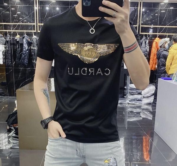 men's t-shirts european station fashion brand summer new men's luxury fashion laser diamond t-shirt men's short sleeve, White;black
men's t-shirts european station fashion brand summer new men's luxury fashion laser diamond t-shirt men's short sleeve, White;black