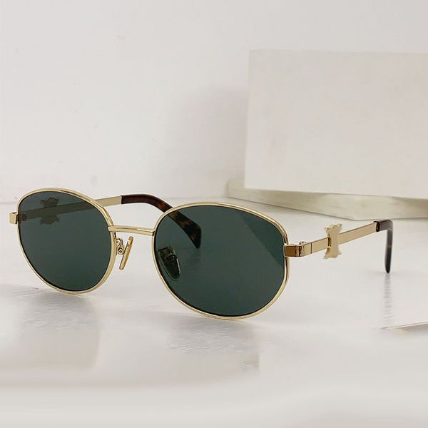Luxury Arc de Triomphe Oval Metal Frame Designer Sunglasses Fashion Mens and Womens 40069 Mirror Legs with Metal Symbol Logo Lunettes Leisure Vacation Box
Luxury Arc de Triomphe Oval Metal Frame Designer Sunglasses Fashion Mens and Womens 40069 Mirror Legs with Metal Symbol Logo Lunettes Leisure Vacation Box