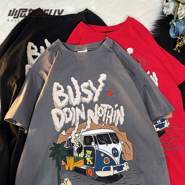 mens tshirts summer american retro highquality pure cotton oversized size short sleeve casual loose hip hop car print 230406, White;black
mens tshirts summer american retro highquality pure cotton oversized size short sleeve casual loose hip hop car print 230406, White;black