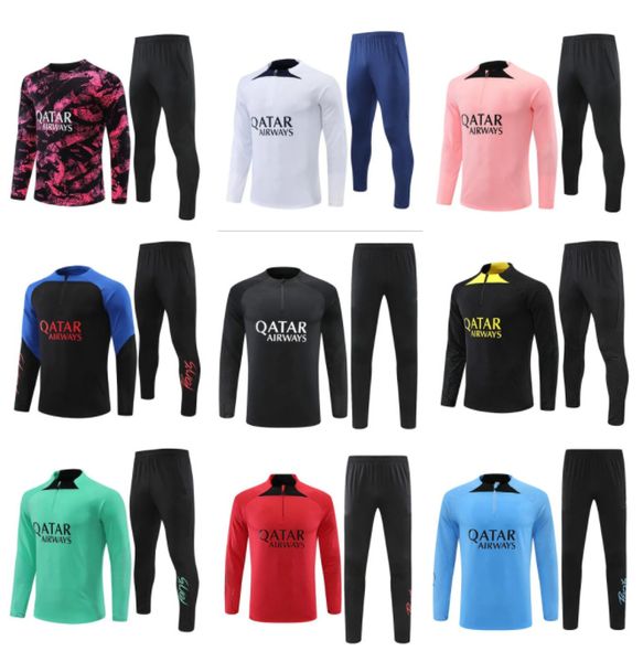 2023 2024 mbappe icardi psgs tracksuit 22 23 24 ensemble kids football kits men soccer training suit survetement foot uniform chandal kit, Black
2023 2024 mbappe icardi psgs tracksuit 22 23 24 ensemble kids football kits men soccer training suit survetement foot uniform chandal kit, Black