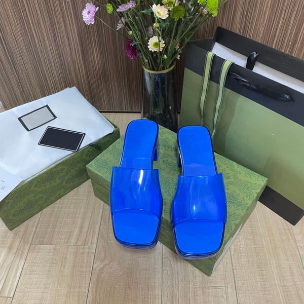 aaa designer women's slippers candy color transparent thick heel slippers fashion luxury shoes summer sandals beach vacation leisure fi, Black
aaa designer women's slippers candy color transparent thick heel slippers fashion luxury shoes summer sandals beach vacation leisure fi, Black