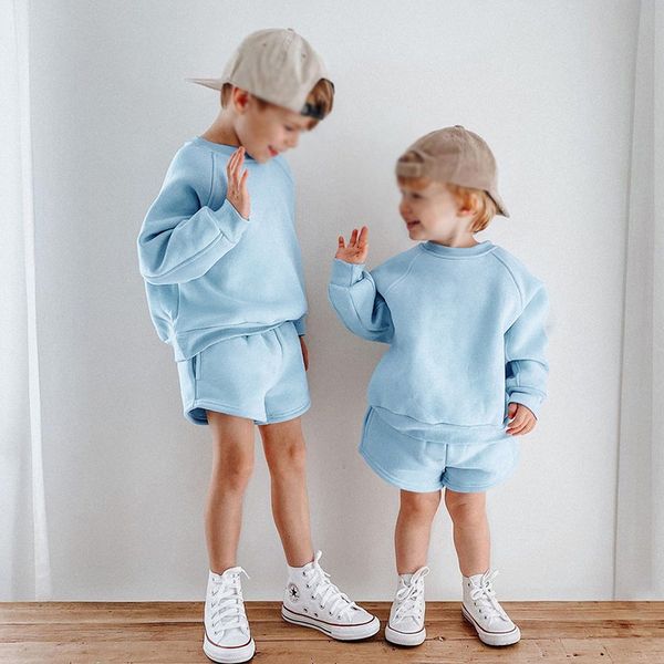 clothing sets children kids outfits spring summer suits cotton shorts long sleeve sweatshirt clothes for toddler boys girls tracksuit 230407, White
clothing sets children kids outfits spring summer suits cotton shorts long sleeve sweatshirt clothes for toddler boys girls tracksuit 230407, White