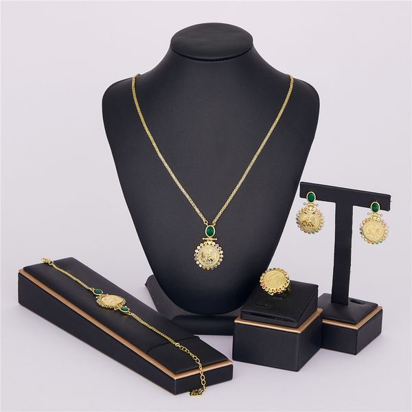 other jewelry sets luizada jun selling accessories wedding jewelry set for women coin with brave cock necklace bracelet 230407, Silver
other jewelry sets luizada jun selling accessories wedding jewelry set for women coin with brave cock necklace bracelet 230407, Silver