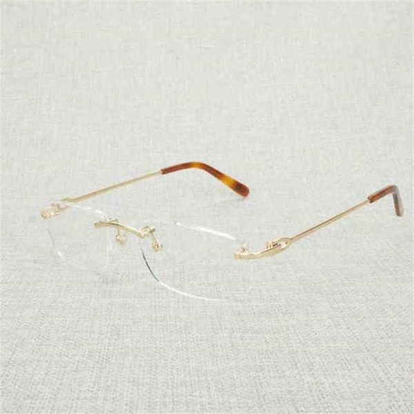 2023 designer glasses new luxury rimless clear frame men square computer reading glasses oculos gafas for beaching driving, White;black
2023 designer glasses new luxury rimless clear frame men square computer reading glasses oculos gafas for beaching driving, White;black