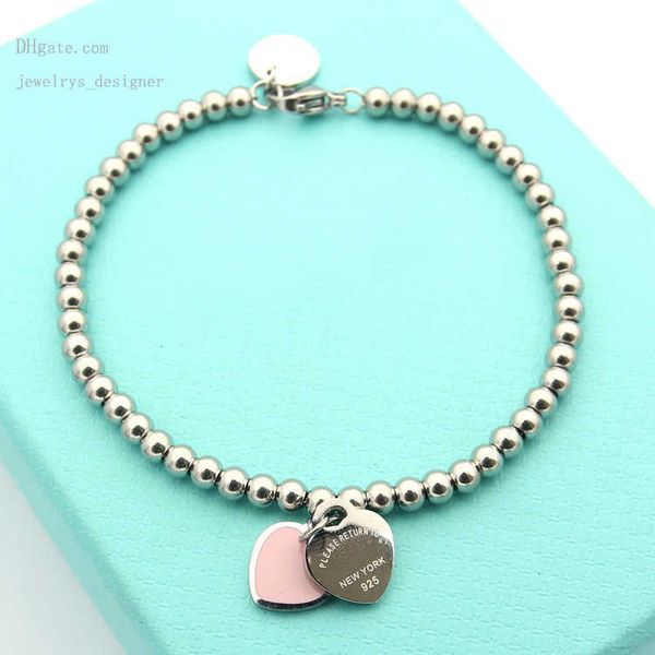 designer bracelets silver color women designer bangles double heart pendant stainless steel luxury ball bead heart bracelet, Black
designer bracelets silver color women designer bangles double heart pendant stainless steel luxury ball bead heart bracelet, Black