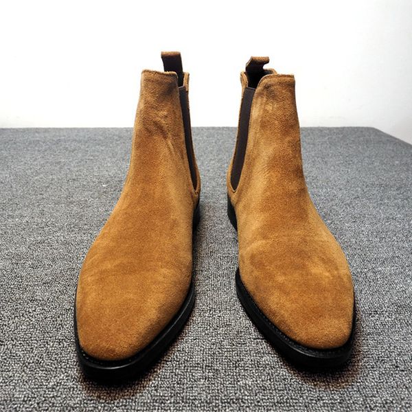 fashion british style chelsea boots men shoes classic casual party street daily classic slip-on faux suede solid ankle boots, Black
fashion british style chelsea boots men shoes classic casual party street daily classic slip-on faux suede solid ankle boots, Black