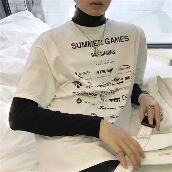 men's t-shirts raf simons new spring and summer lettered cotton round neck short sleeve t-shirt, White;black
men's t-shirts raf simons new spring and summer lettered cotton round neck short sleeve t-shirt, White;black