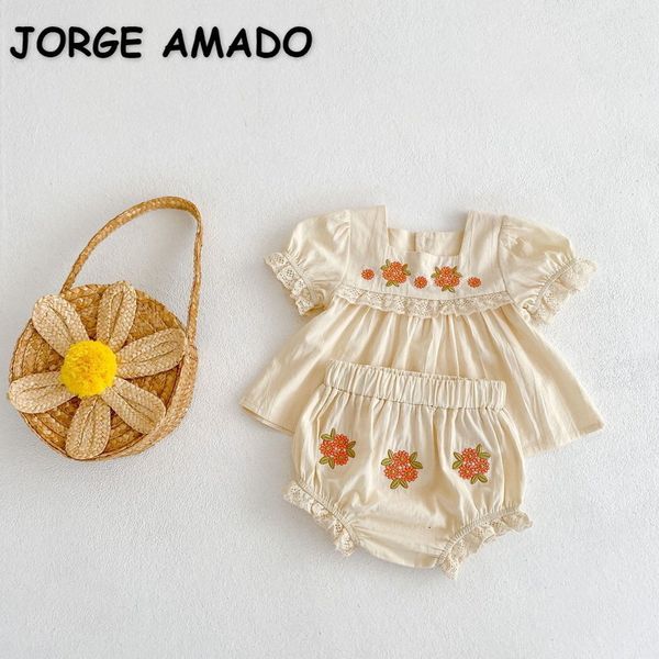 pajamas summer baby girl sets apricot short puff sleeves square collar embroidery shirts pp shorts born clothing e96129 230406, Blue;red
pajamas summer baby girl sets apricot short puff sleeves square collar embroidery shirts pp shorts born clothing e96129 230406, Blue;red
