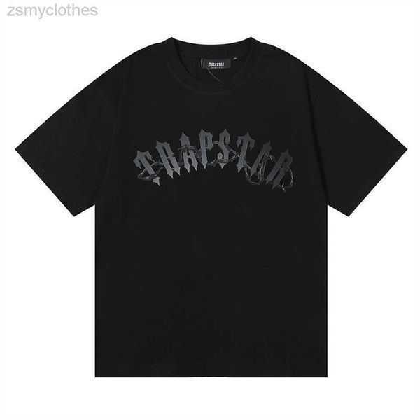 men's t-shirts trapstar barbed wire arch tee dark lettering printed double yarn cotton short sleeved t-shirts for men and women, White;black
men's t-shirts trapstar barbed wire arch tee dark lettering printed double yarn cotton short sleeved t-shirts for men and women, White;black