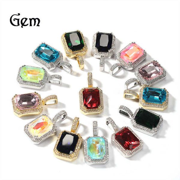 hip hop mocha fluorescent square gemstone pendant necklace men and women universal sweater chain 0511, Silver
hip hop mocha fluorescent square gemstone pendant necklace men and women universal sweater chain 0511, Silver