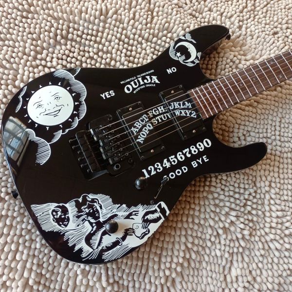 kh-2 ouija white kirk hammett signature electric guitar reverse headstock, floyd rose tremolo bridge, black hardware, in stock, ship quickly
kh-2 ouija white kirk hammett signature electric guitar reverse headstock, floyd rose tremolo bridge, black hardware, in stock, ship quickly