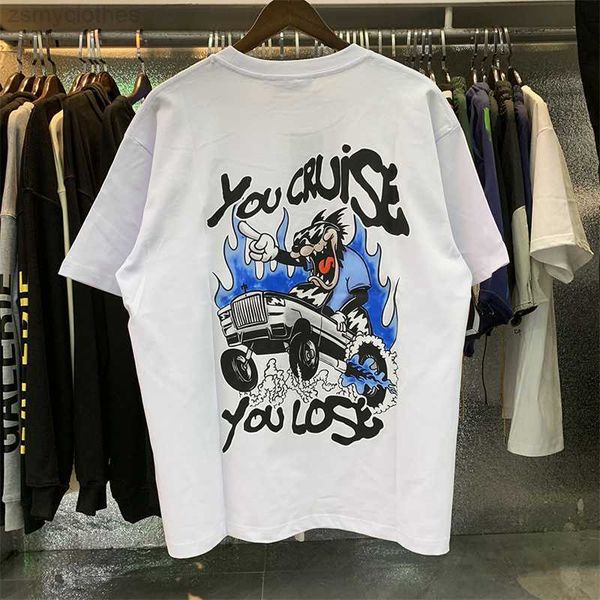 men's t-shirts trapstar summer crazy truck printing high-gram double yarn cotton short-sleeved t-shirts for men and women, White;black
men's t-shirts trapstar summer crazy truck printing high-gram double yarn cotton short-sleeved t-shirts for men and women, White;black