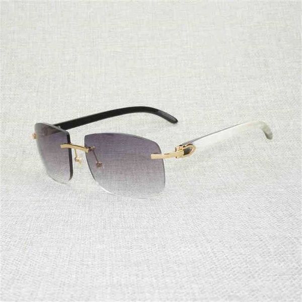 2023 designer glasses new vintage natural wood oversized sunglasses men black white buffalo horn shades rimless wooden eyewear for driving c, White;black
2023 designer glasses new vintage natural wood oversized sunglasses men black white buffalo horn shades rimless wooden eyewear for driving c, White;black